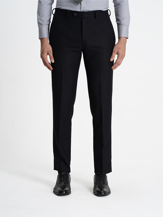 callisto黑色绵羊毛西裤 商品图2