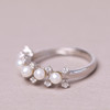 美裕 925银淡水珍珠戒指 可调节 3-4mm 108490W 商品缩略图4
