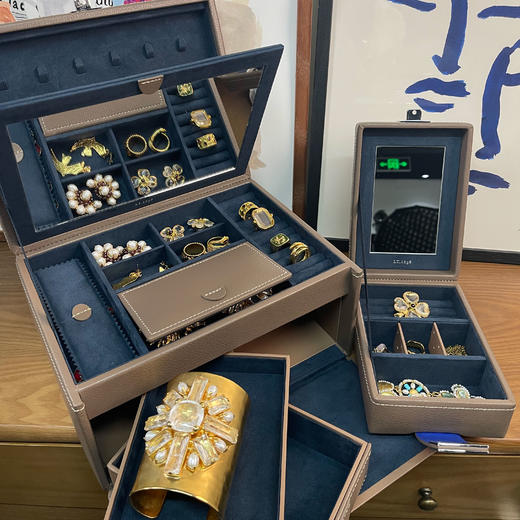 北京仓｜LE TANNEUR-LARGE-大号  珠宝盒（灰褐色）［法国设计师］ 商品图5