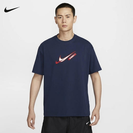 Nike/耐克篮球短袖LEBRON詹姆斯男T恤运动亲肤纯棉半截袖FZ8076-410 商品图0