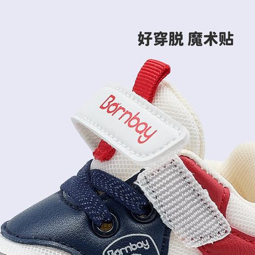 贝贝怡童鞋宝宝学步鞋2024秋季新款男女儿童网面透气魔术贴ZB3DX014 商品图6