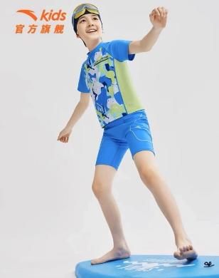 安踏儿童泳衣女大小童触水运动装备儿童分体泳装3824532452 商品图1