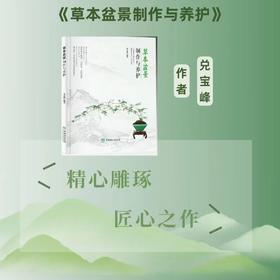 草本盆景制作与养护 兑宝峰 编著 0257 竹草类盆景 多肉类盆景 草本植物 盆器选择 造型技法 盆景艺术 中国林业出版社 畅销书籍