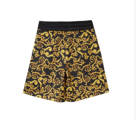 VERSACE JEANS 范思哲 男士巴洛克印花抽绳休闲短裤五分裤 七夕礼物 黑色 74GAD3B1 FS062 G89 商品图1