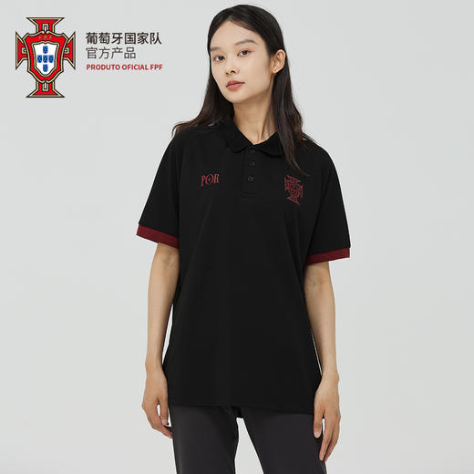 【官方正版】葡萄牙国家队|队徽刺绣简约POLO衫短袖足球迷运动C罗 商品图3