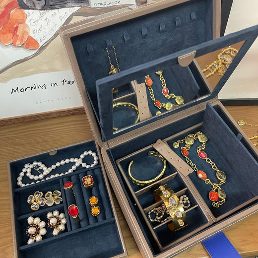 订购8周到｜LE TANNEUR-MEDIUM-中号 珠宝盒（灰褐色）［法国设计师］ 商品图6