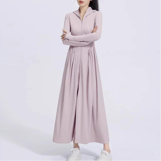 裁缝学苑AS297凉感防晒裙纸样女装长款夏季全身防晒衣连帽连衣裙图纸 商品图4