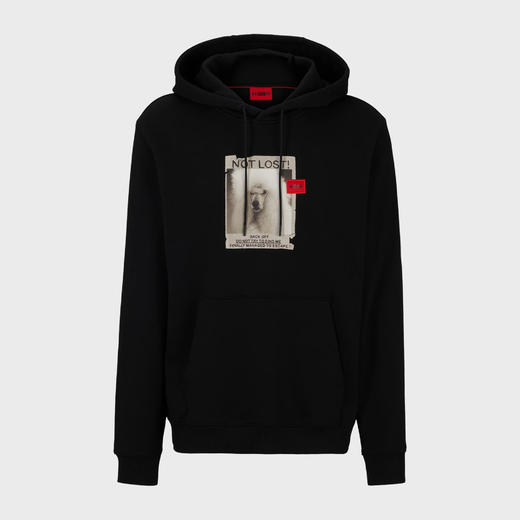 老板 2024秋季新款  狗狗图案毛圈布休闲宽松连帽卫衣 情侣款 特惠 Z-11861 商品图7