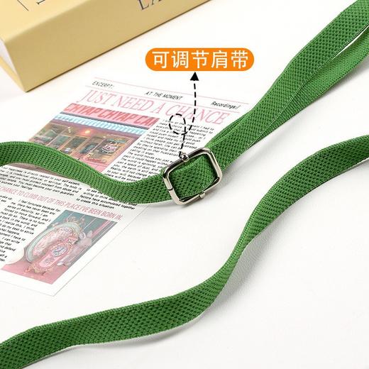 熊猫针织手机包可爱零钱钥匙包日韩迷你软橡胶手柄单肩斜挎包潮女绿色 商品图5