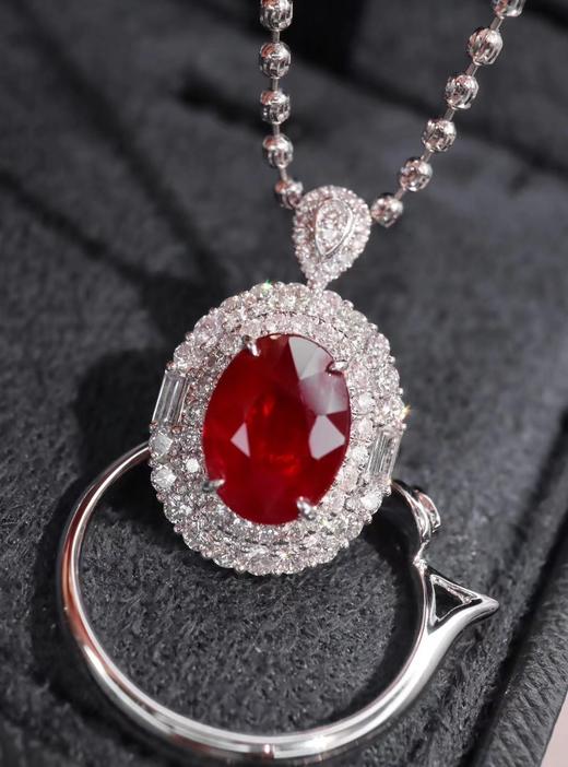 3.16ct 红宝石吊坠戒指 商品图5