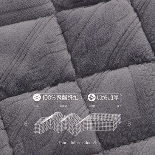 【品牌优选】芬腾睡衣【穿到零下10度】男冬季三层夹棉加厚珊瑚绒法兰绒袄套装 商品图3