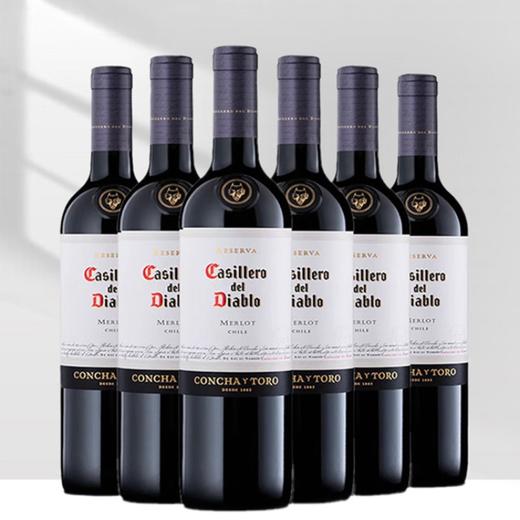 智利干露红魔鬼梅洛干红葡萄酒750ml（6瓶） 商品图0
