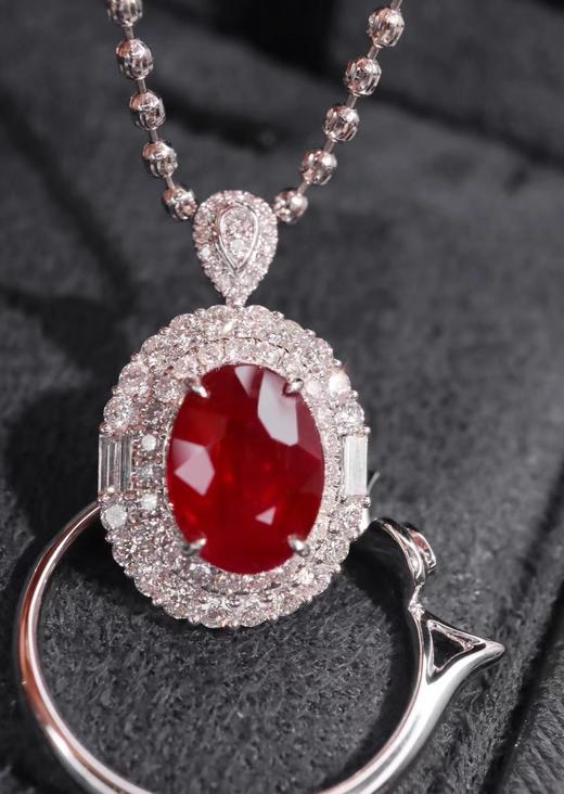 3.16ct 红宝石吊坠戒指 商品图0
