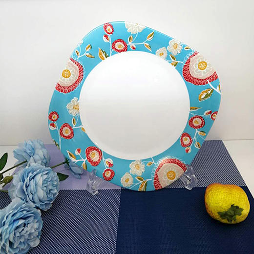 🎁乐美雅蓝色花漾餐具12件套（晚餐盘2个+汤盘2个+小餐碗4个+小勺4个） 商品图3