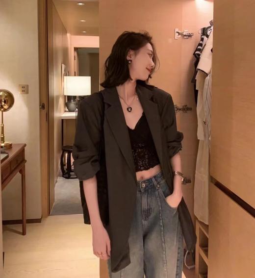 燕尾蝶美背法式蕾丝内衣打底吊带到手两件 商品图8