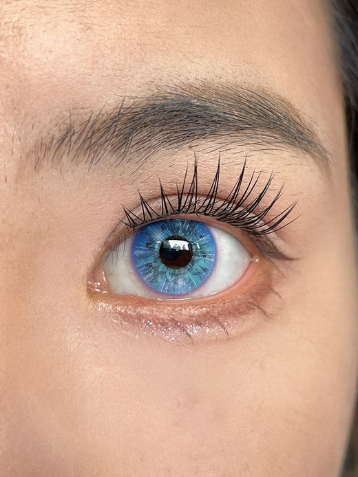 Woolilens 蓝海冰钻 日抛 两片 14.2mm 参考着色 13.5mm 基弧 8.5 含水 50% 新锐国货 商品图2