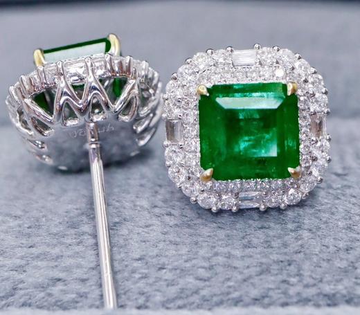 1.81ct 祖母绿耳钉 商品图0
