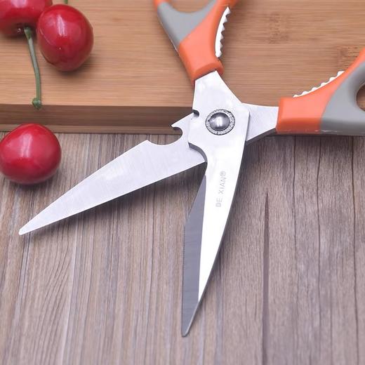 名箭强力厨房剪刀 1把 多功能食物剪核桃鸡骨剪鱼虾蟹不锈钢裁缝剪3645 商品图3