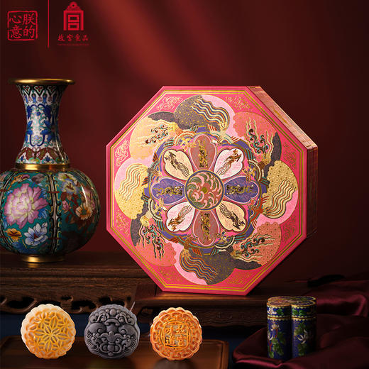 朕的心意故宫月饼礼盒 | 玉衡盒永和、宝殿盒、延芳盒、八角盒华彩，太有中国味道了 商品图6