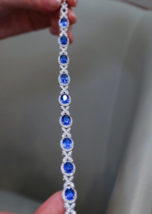 10.25ct 18.12g 蓝宝石手链 商品图1