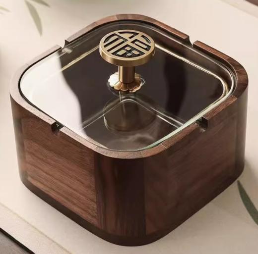 胡桃木烟灰缸 商品图0