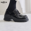 Safiya/索菲娅2024秋英伦风粗跟厚底钻扣两穿系带百搭JK小皮鞋 SF43112128 商品缩略图6