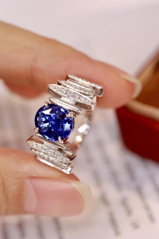 2.0ct 蓝宝石戒指 商品图4