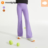 【24年秋新】moodytiger24秋新款女童显瘦高腰运动休闲时尚喇叭休闲裤43211417 商品缩略图0