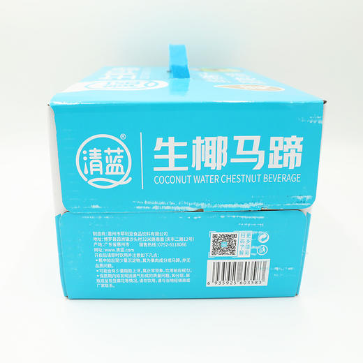 清蓝生椰马蹄(植物蛋白)饮料380ml*15瓶 商品图1