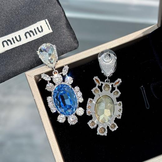 Miumi*u 杨超越同款水滴钻吊小乌龟水晶满钻耳环 商品图4