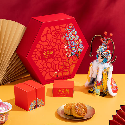 全聚德月饼礼盒 国粹灵韵 礼盒月饼 760克-和平门 商品图0