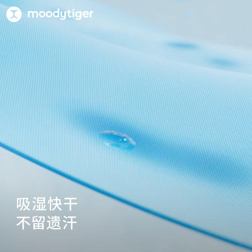 【24年秋新品】moodytiger儿童T恤24秋新款女童圆领透气吸湿排汗长袖上衣43210108 商品图1