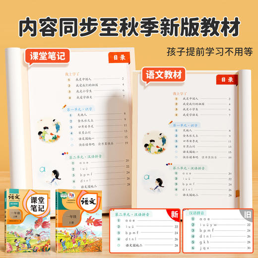 【斗半匠】课堂笔记1-6年级上册语文人教版课本讲解预习书随堂 商品图0