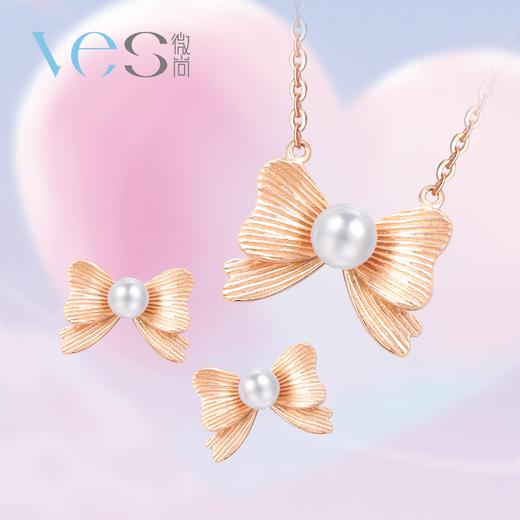 甜梦蝴蝶结银925珍珠套系 商品图0