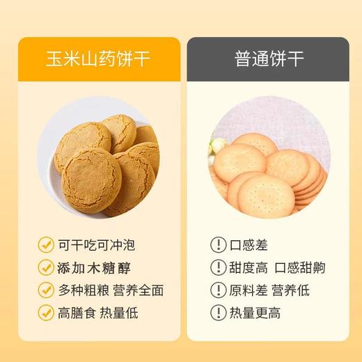 买一送一【浓郁玉米香！木糖醇山药玉米饼】一饼两吃 可冲泡可干吃，干吃口感酥脆，冲泡香浓口感更醇厚！独立包装携带方便，老少皆宜健康营养粗粮代餐食品饼干Y 商品图4