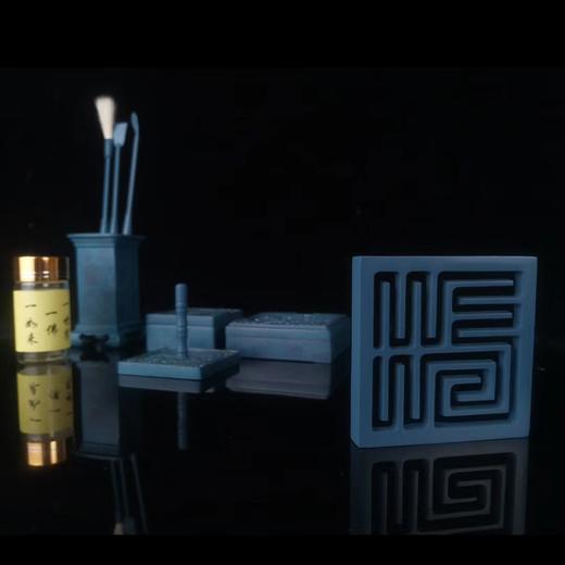 方形祥云烧蓝香道9件套香道打香篆活动套装礼盒装 商品图2