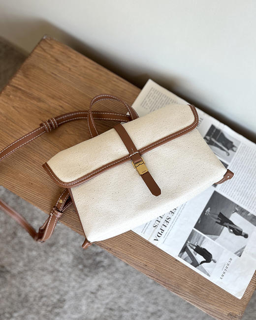 THS 7.27-无 song家 山下有松帆布复古单肩包 2色 CQ1342 商品图4