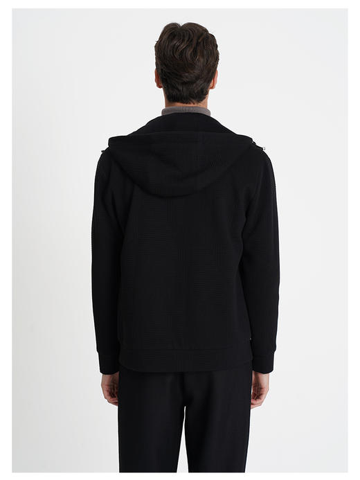 callisto乐行系列黑色棉混纺外套 商品图4