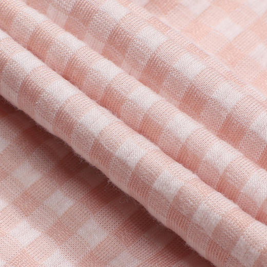 都市丽人睡衣会员精选长袖裙家居服针织色织格提花薄女士棉质睡裙LHT6G9 商品图6