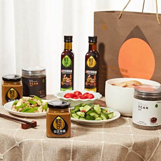 鲜8"芝香油礼"礼盒，芝麻香油芝麻糊芝麻酱；五常稻花香大米礼盒，酵素种植，东北五常酒姐自留地直供 商品图13