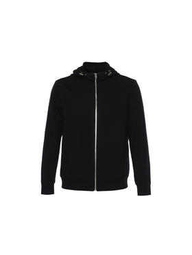 callisto乐行系列黑色棉混纺外套