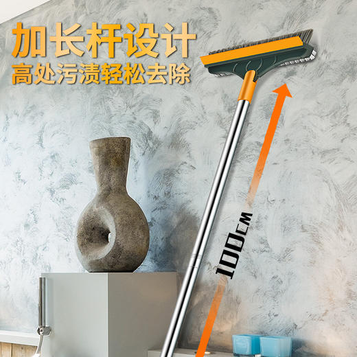「全新升级！扫刮擦三合一」卫生间瓷砖地板刷刮板刷 无死角缝隙刷硬毛地刷三合一浴室扫清洁工具刷 商品图3