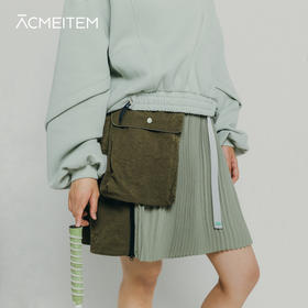 【品牌直发 反季特惠】ACMEITEM爱棵米 户外多功能短裙可拆卸口袋拼接运动百褶半身裙女GAF2360890E