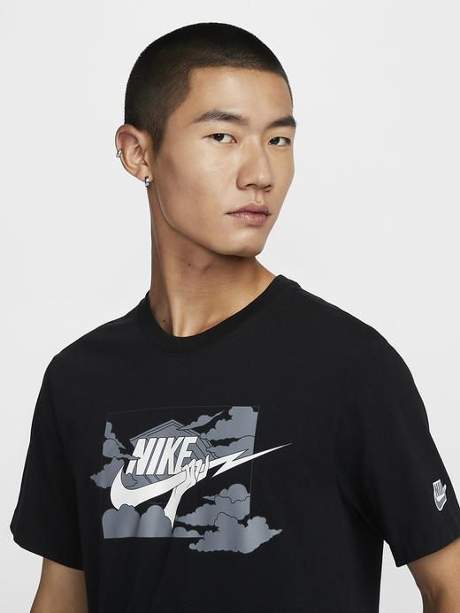 Nike/耐克纯棉短袖男夏季新款宽松透气印花休闲运动T恤FZ5420-010 商品图2