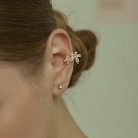 Oflye潮流饰品  精致锆石蝴蝶无耳洞耳骨夹女新款耳挂小众耳夹