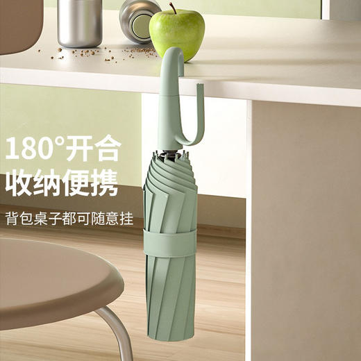 「环扣设计！数色可选」晴雨两用伞折叠伞 全自动环扣加大加厚多人可用户外防紫外线伞居家日用雨伞 商品图1