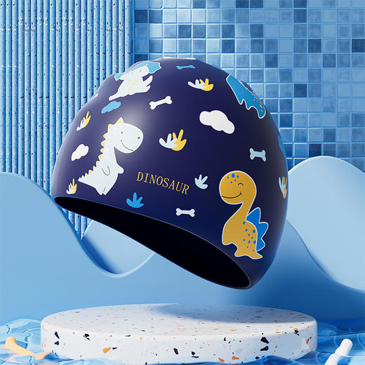 【潮趣适泳 玩转水上世界】佑游儿童硅胶游泳帽 男童女童长发防水 护耳不勒头 可爱泳帽 游泳装备-QQ 商品图12