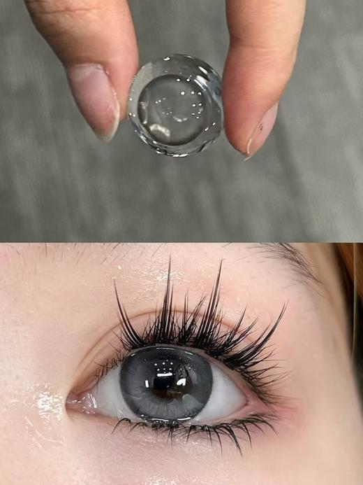 Jellydoll 月抛 和田玉/青花瓷 蓝绿/灰 14.2mm 拍下即为一副两片 商品图3