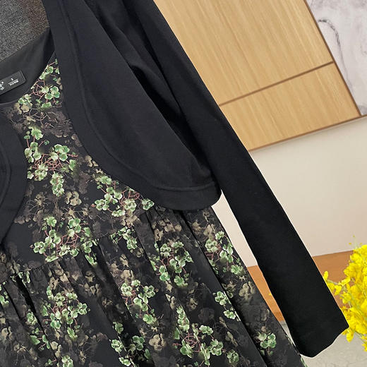 7/26奢姿2024年秋季新款大码女装简约休闲上衣胖妹妹气质百搭针织开衫9843853585A 商品图2