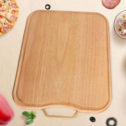 🎁乐美雅不锈钢柄带槽砧板40*28*2cm 商品图1